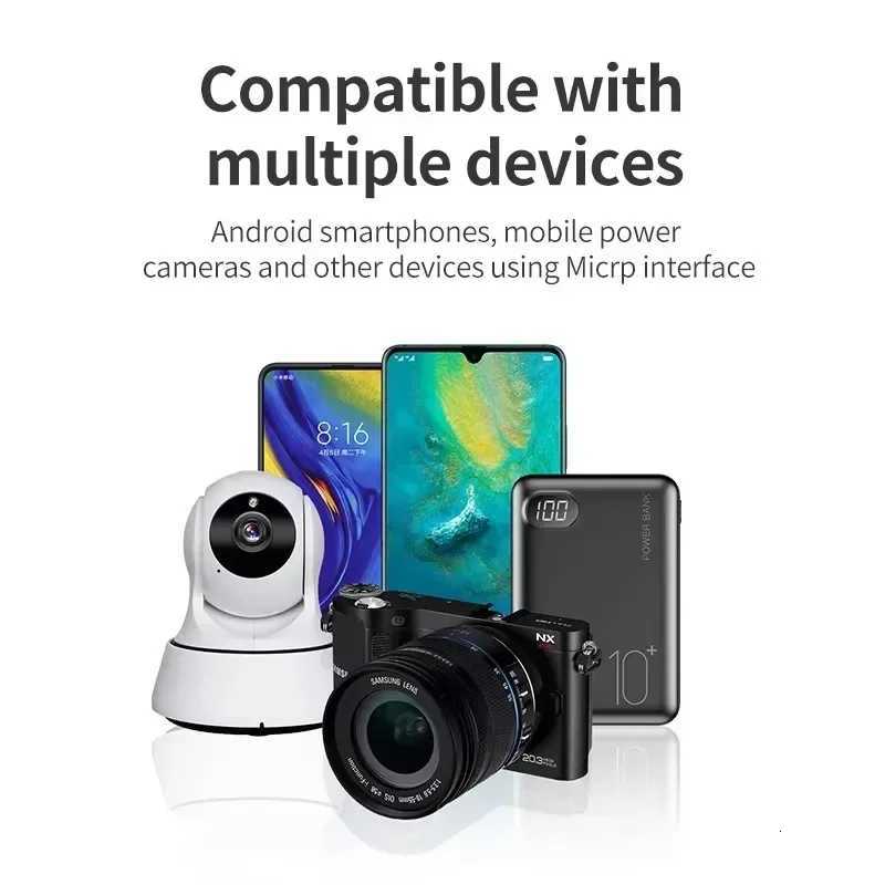 1m/5m/8m/10m tra Long Micro USB Charging Cable Power Extension Cord for //IP Web Camera Android Extended Wire C251203