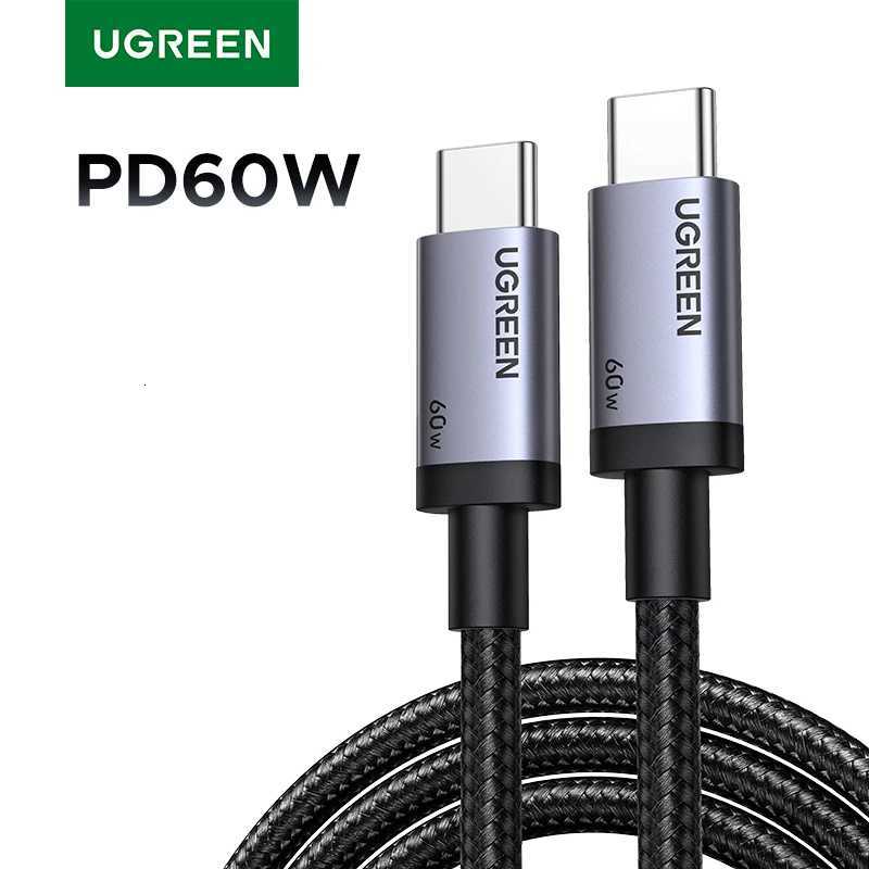 UGREEN PD60W Cable USB-C to USB-C High-Speed Data Sync And Charging Cable Durable Fast Charge Cable for USB-C Devs C251203