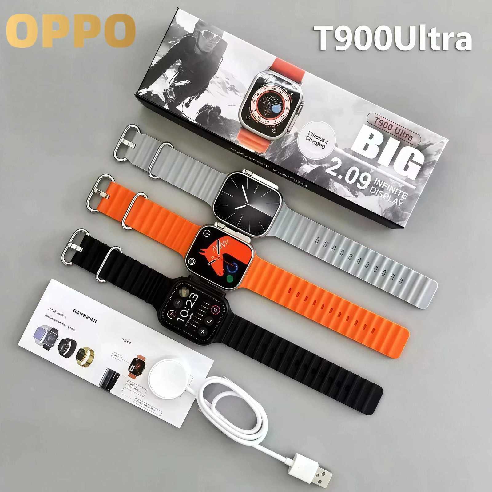 T900 tra Smart Watch Men 49mm Series 9 AMOLED Sn NFC Cpass Waterproof For Watch IWO tra 9 Wholes NEW C251203