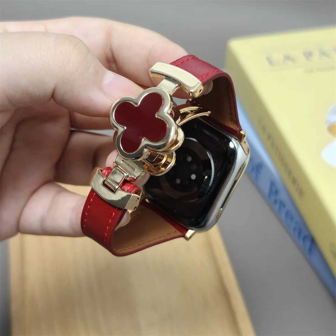 Genuine Leather Watch Straps for Apple Watch 11 10 8 7 6 SE 5 4 Magnetic Watchband 46mm 40 41 42 44 45 49mm for iwatch ultra 3 2 Z251203