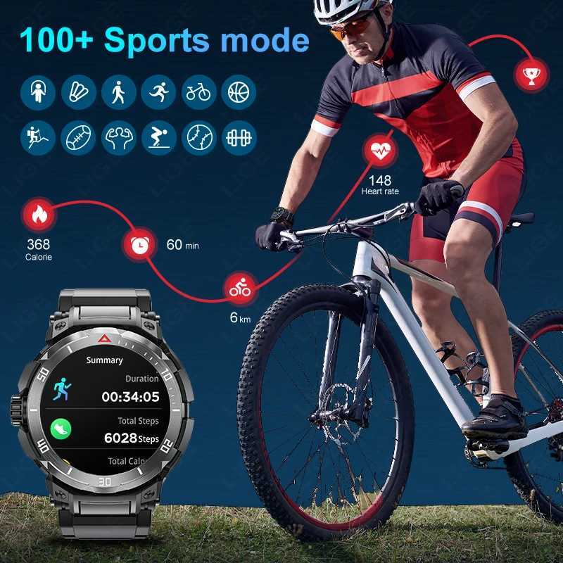 NFC set Smart Watch 2 in 1 TWS Wireless phone Local Music Call Men SmartWatch Health Monitoring Waterproof Sports Watch C251203