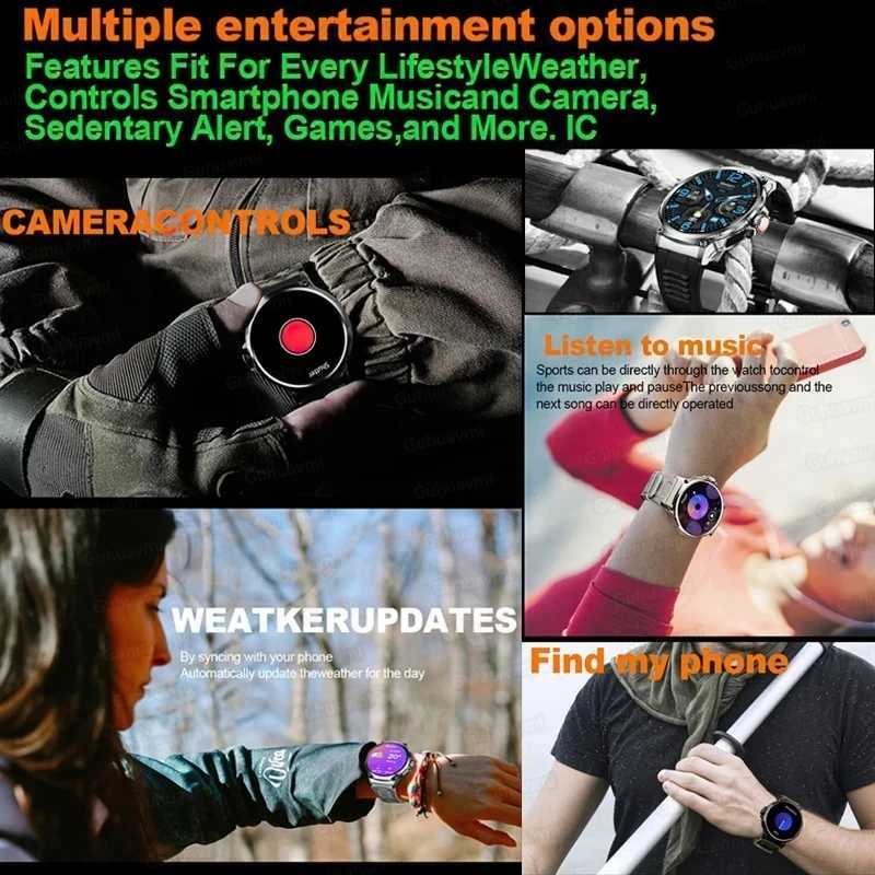 Smart Watch GPS NFC Smartwatch Men 360360 185 HD sn AMOLED Sn Rate Monitor Call IP67 Waterproof Men C251203