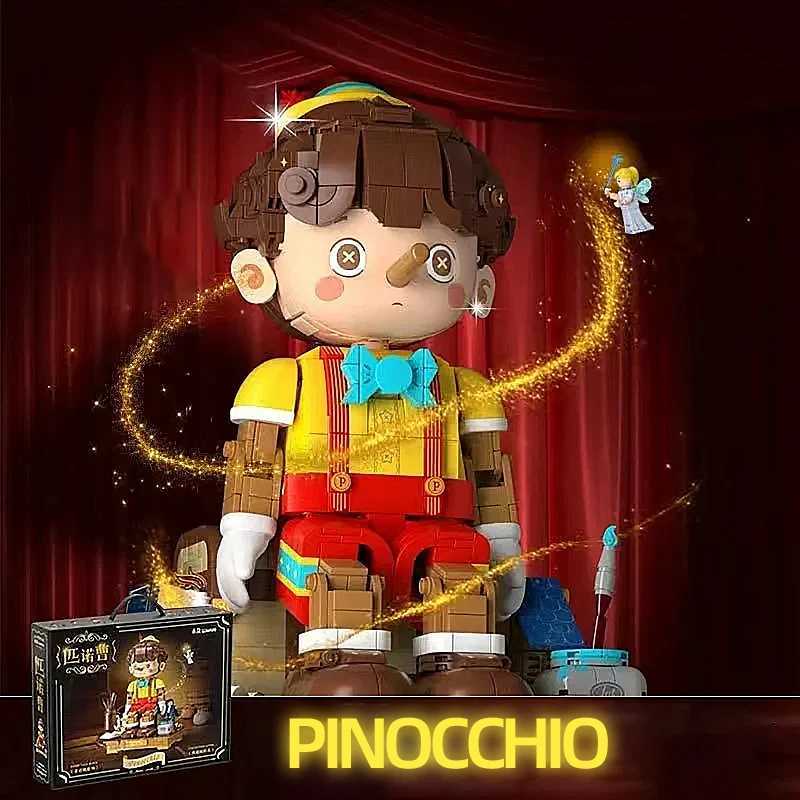 Pinocchio Building Blocks Classic Fairy T Long Nose Doll Puppet Model Bricks Desktop Deco Kids Educational DIY Toys Gifts C251203