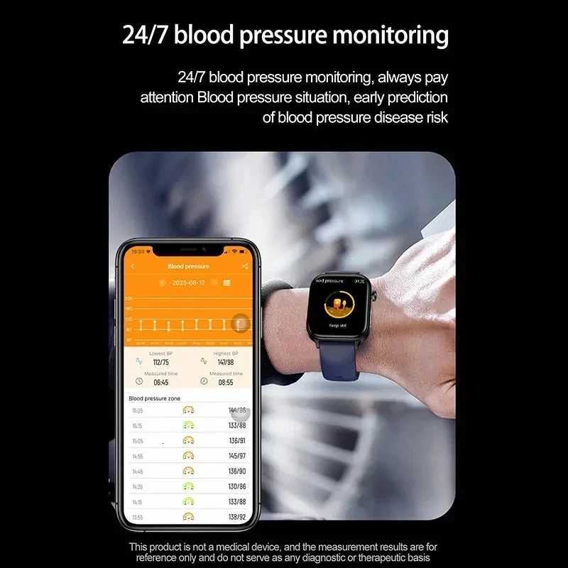 2025 New ECGPPG Monitoring Smart Watch Wen Blood pressure Blood Lipid Uric Acid Wen Menstrual Health Tracker Smartwatches C251203