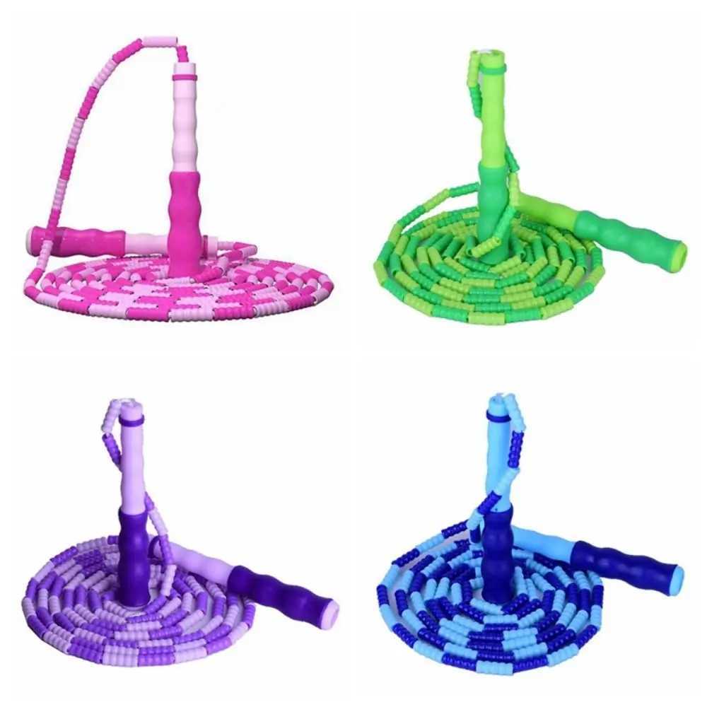 Anti-Skid Segmented Fitness Jump Rope Adjustable Environment Protection Soft Bead Skipping Rope Anti Slip Professional M260319