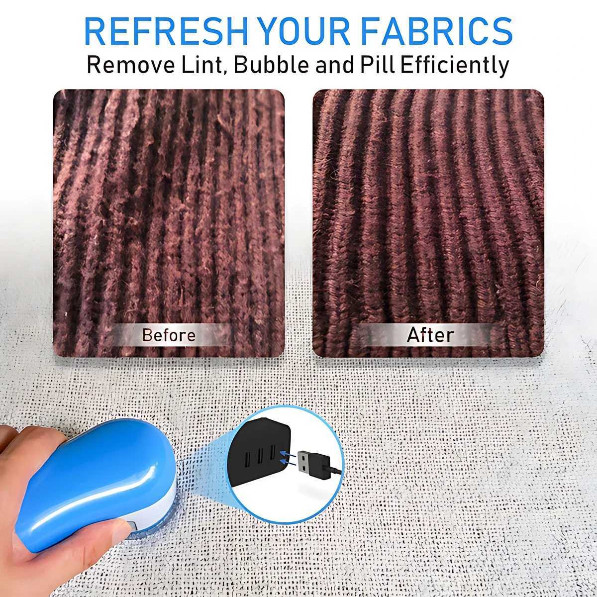 Electric Fabric Shaver Lint Remover USB Powered Lint Shaver Efficiently Removes Lint from Fabrics Clothing Sweaters M251203 - view 3