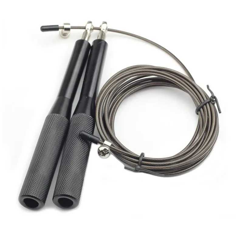 New Fitness Heavy Steel Wire Jump Rope for Crossfit Speed Training Box MMA Gym Exerciser Skipping Rope Equipment M260319