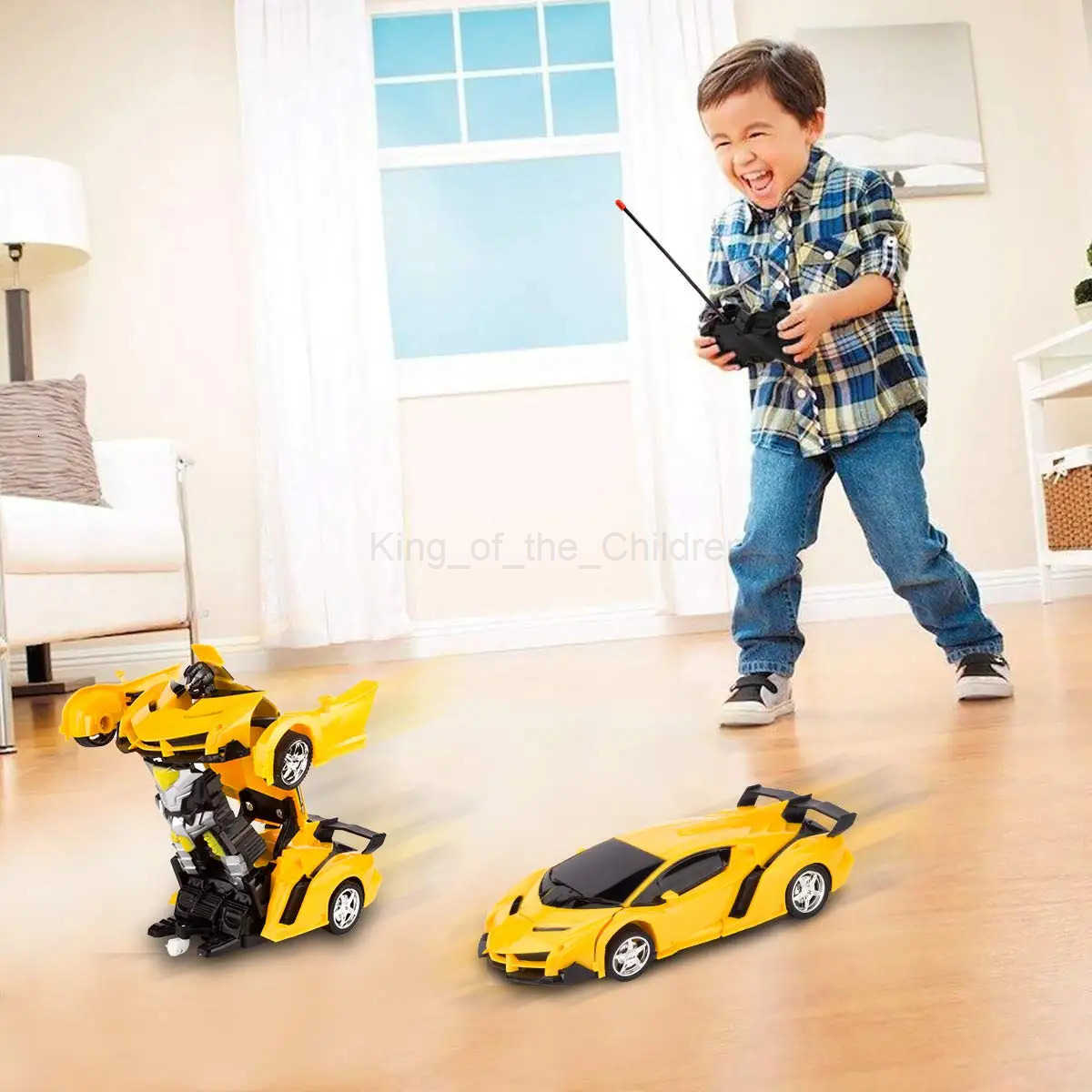 Disney 2 in 1 remote control robot car for children automatic deformation racing car model deformation toy suitable for boys gift H251203