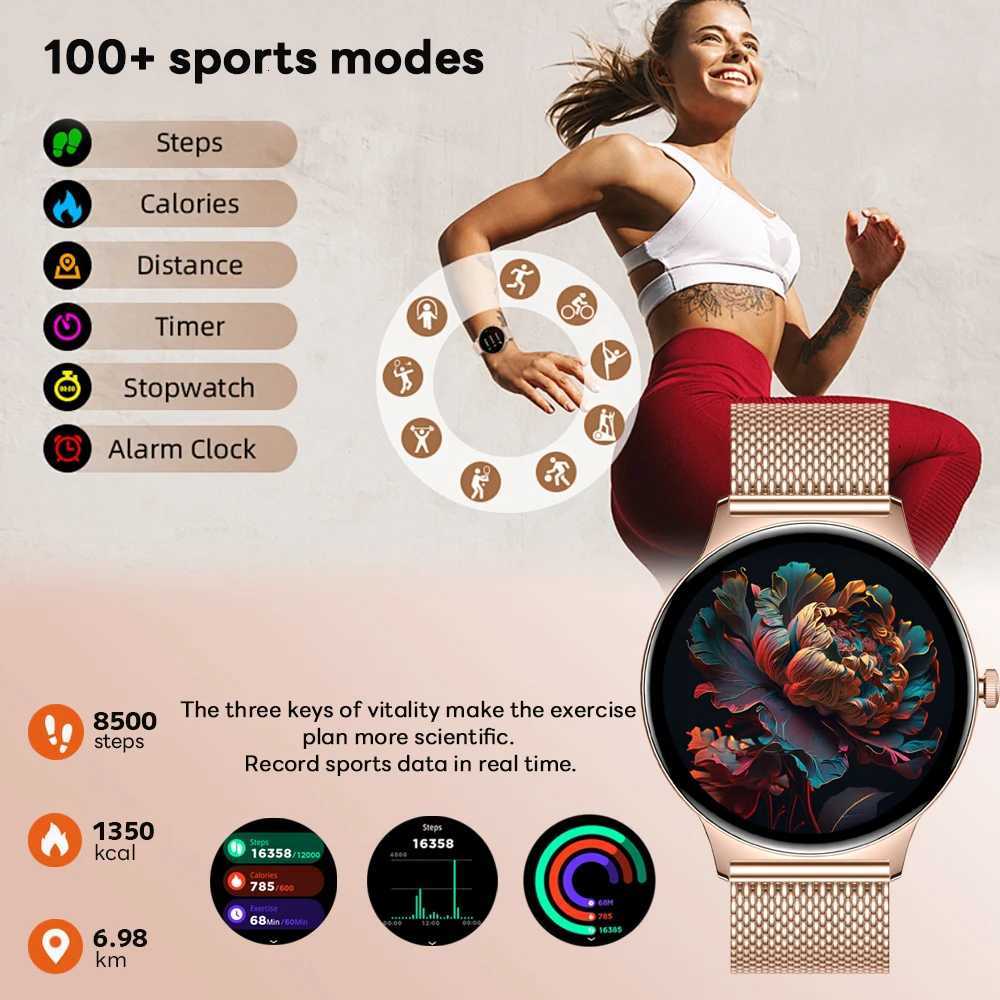 For New tra Thin Smart Watch Wen Sn Always Display Time Sports Bracelet Call Fashion Smartwatch C251203