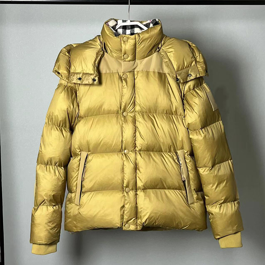 Designer Down Jacket Unisex High Quality Hooded Straight Cut Square Quilted Thick Insulated Warm Breathable Lightweight Versatile Stylish Durable Outerwear