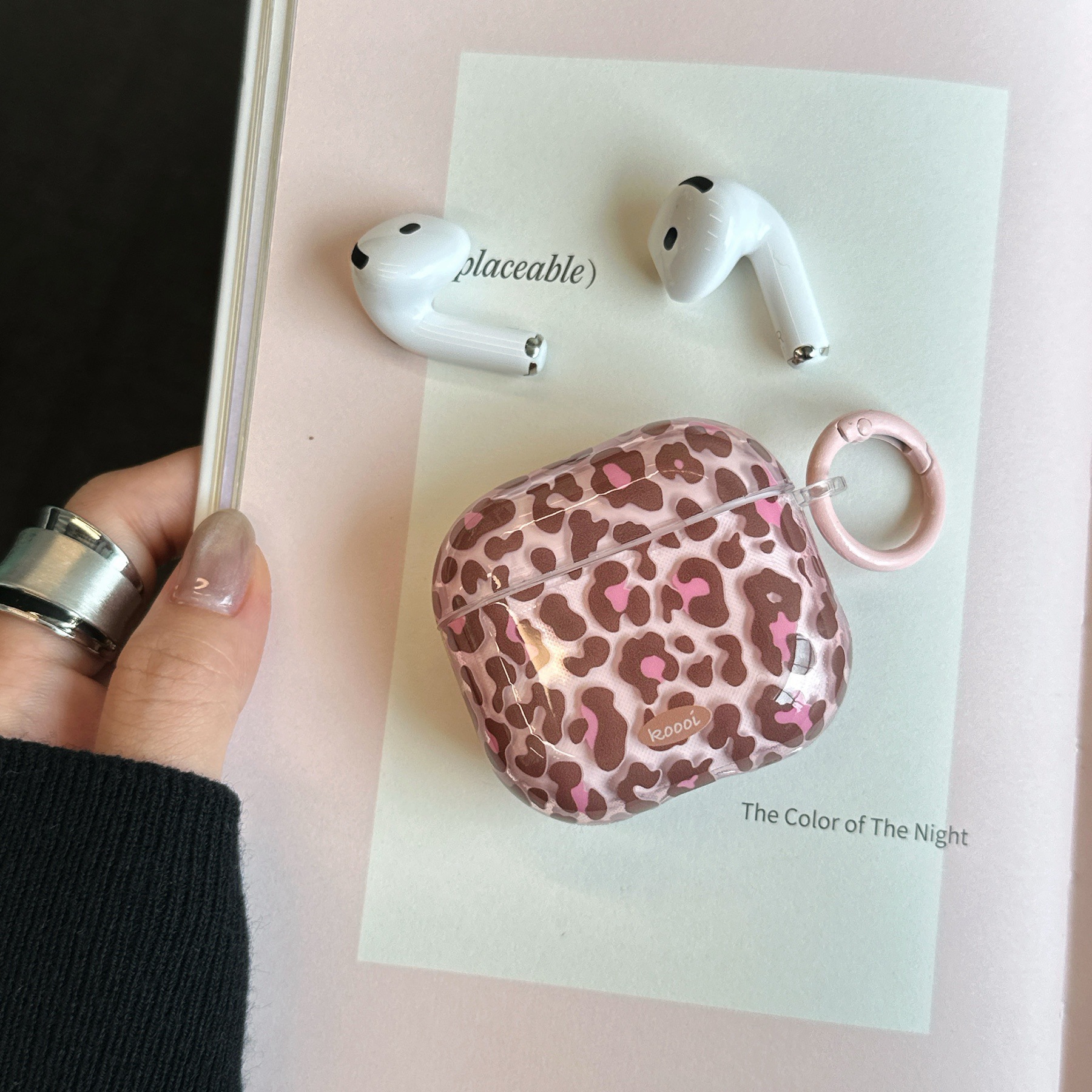 Transparent Leopard Print Compatible with AirPods Pro 3 Apple 1/2 Earphone Bluetooth 4th Generation Protective Case for Women