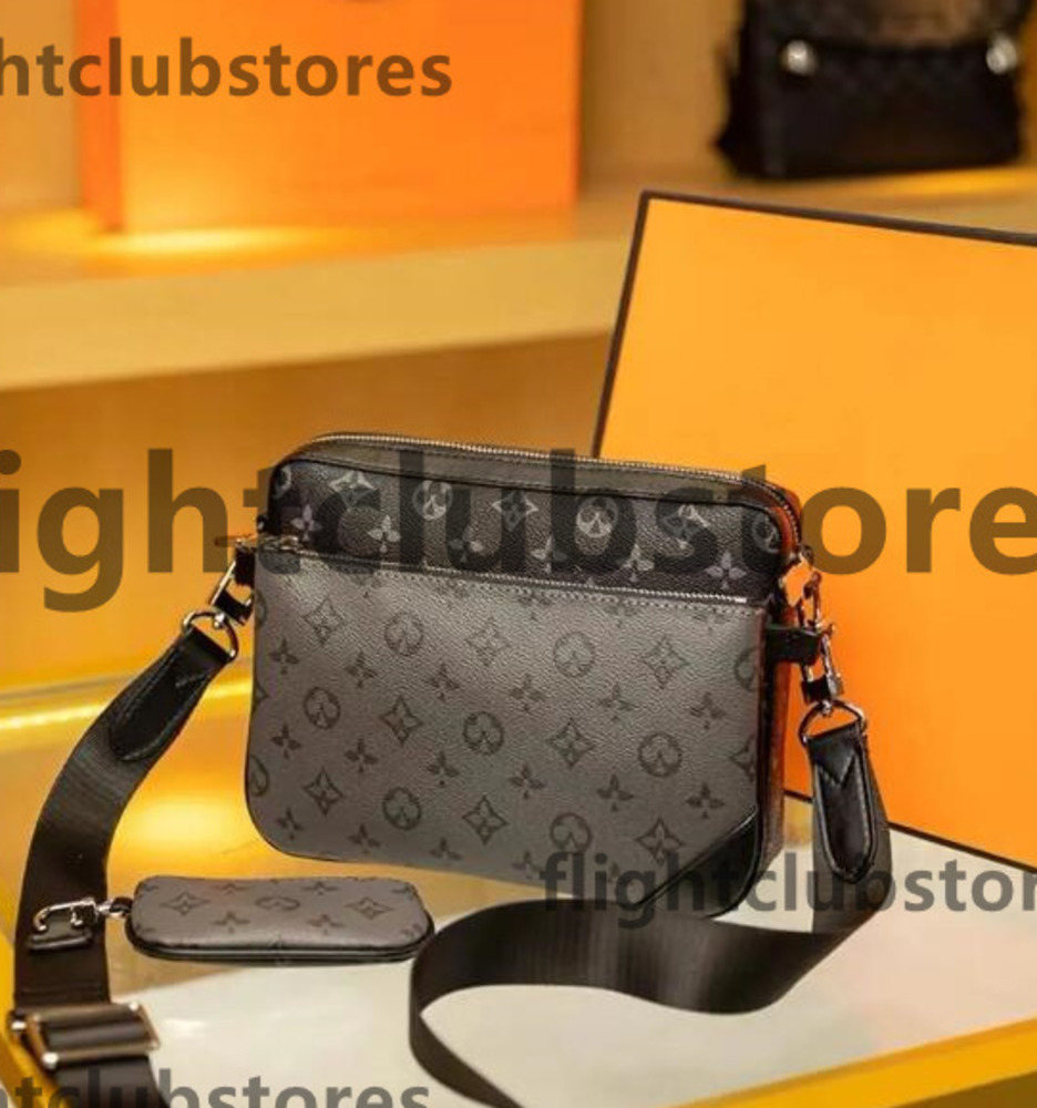 TOP Handbags Women Men Leather TRIO Messenger Bags Shoulder Make up Bag Designer Handbag louis vuittonhandbag vuittonly lvs lvt louisvuitton louievuitton 5sGR3