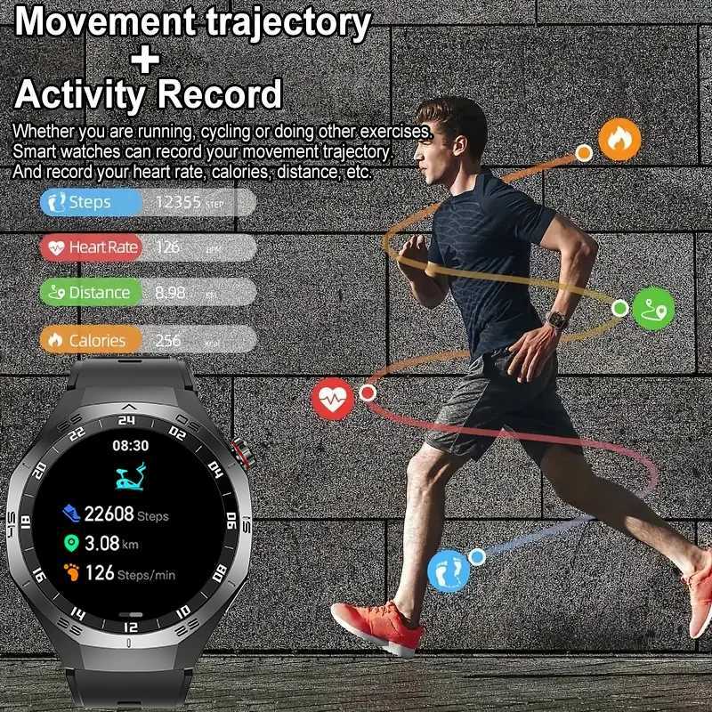 New GT5 Pro Smart Watch Men HD AMOLED Sn GPS Motion Trajectory Rate Call Sports Smart Watch IP68 Waterproof C251203