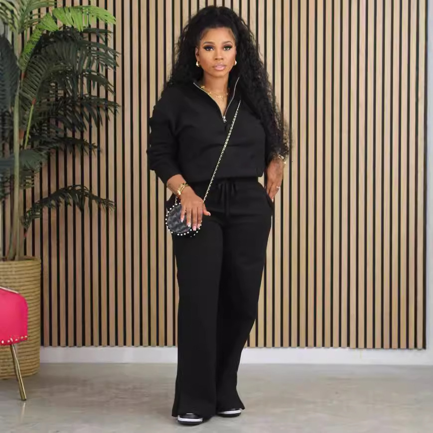 2piece womens dress pants set winter clothing 241008