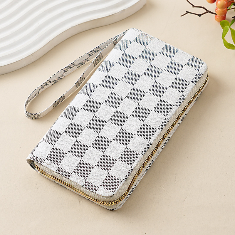 Cross fashion border wallet European and American style long zipper wallet large cash clip unisex wallet luxury handbag designer bag