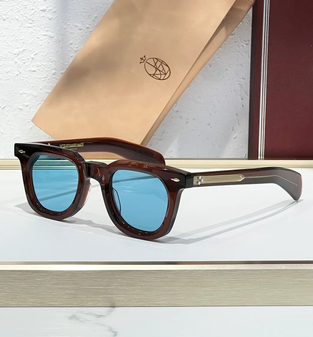 JMMS VENDOME Acetate TOP Quality Designer Sunglasses for Men Women Handmade Sunglass Fashion Men eyeglasses Vintage Travel Driving With Original box SIZE 47-25-146