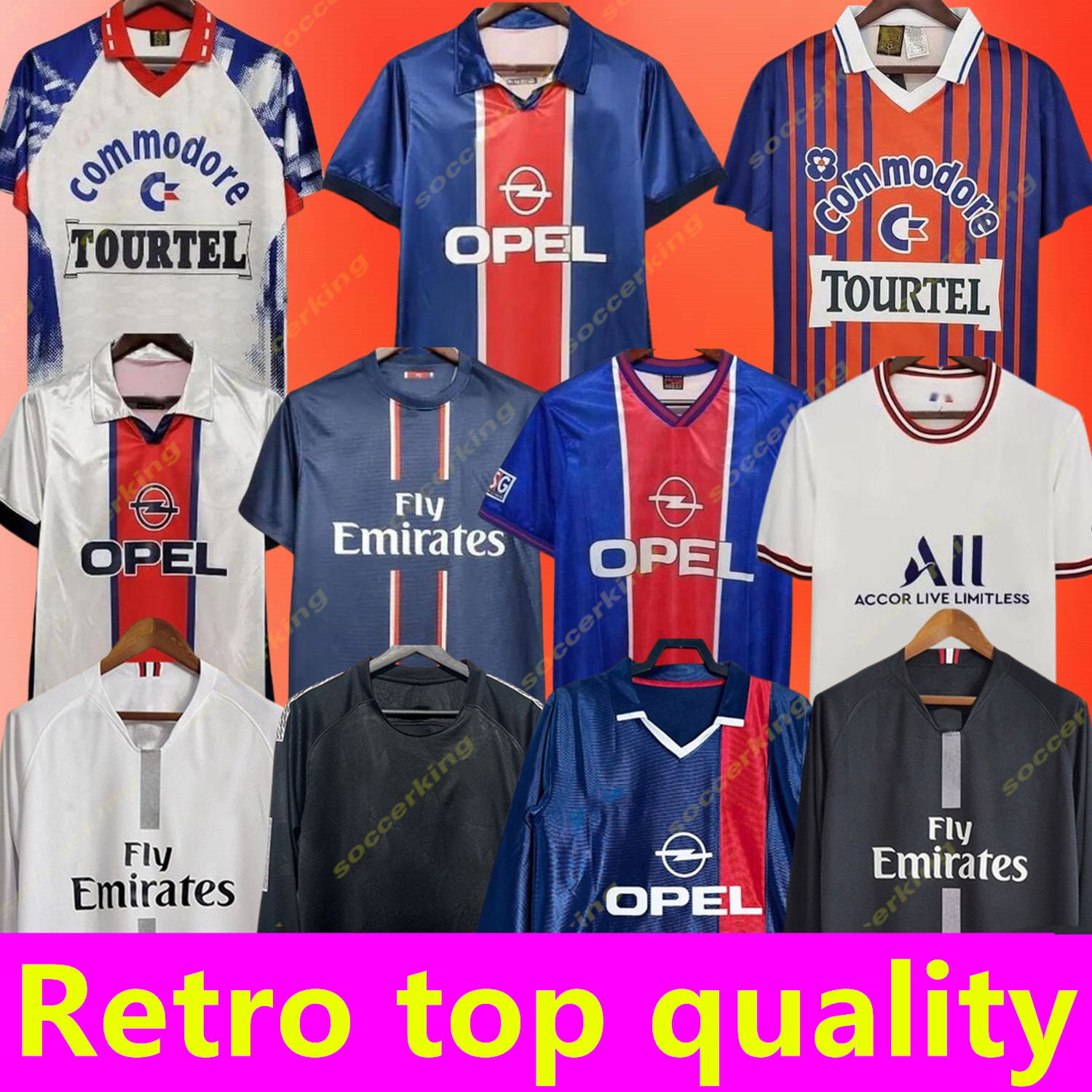 1990 92 93 92 93 94 95 96 98 NEYMAR Mens Retro soccer Jerseys MBAPPE OKOCHA RONALDINHO CAVANI DANI ALVES DRAXLER Home Away 3rd Short Long Sleeve Vintage Football Shirts