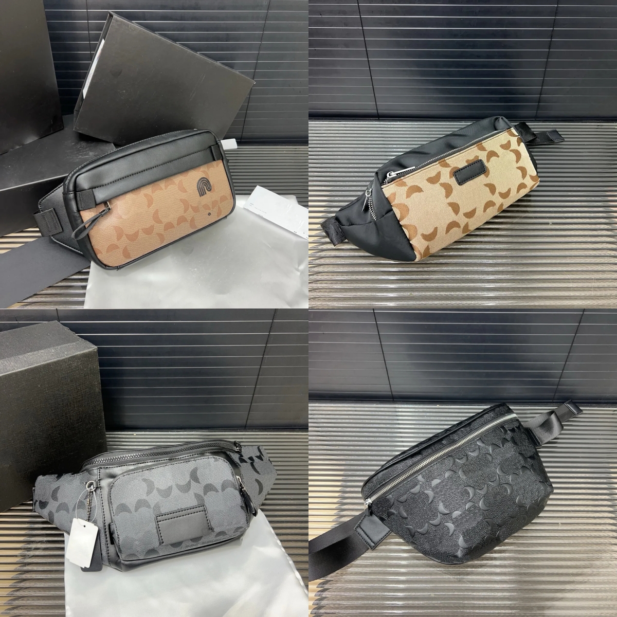 Designer Waist Bags Mens Chest Bag Black Leather Bumbag Outdoor Fanny Pack Designers Bumbag Crossbody Fannypack Coin Purse Travel Shoulder Bag