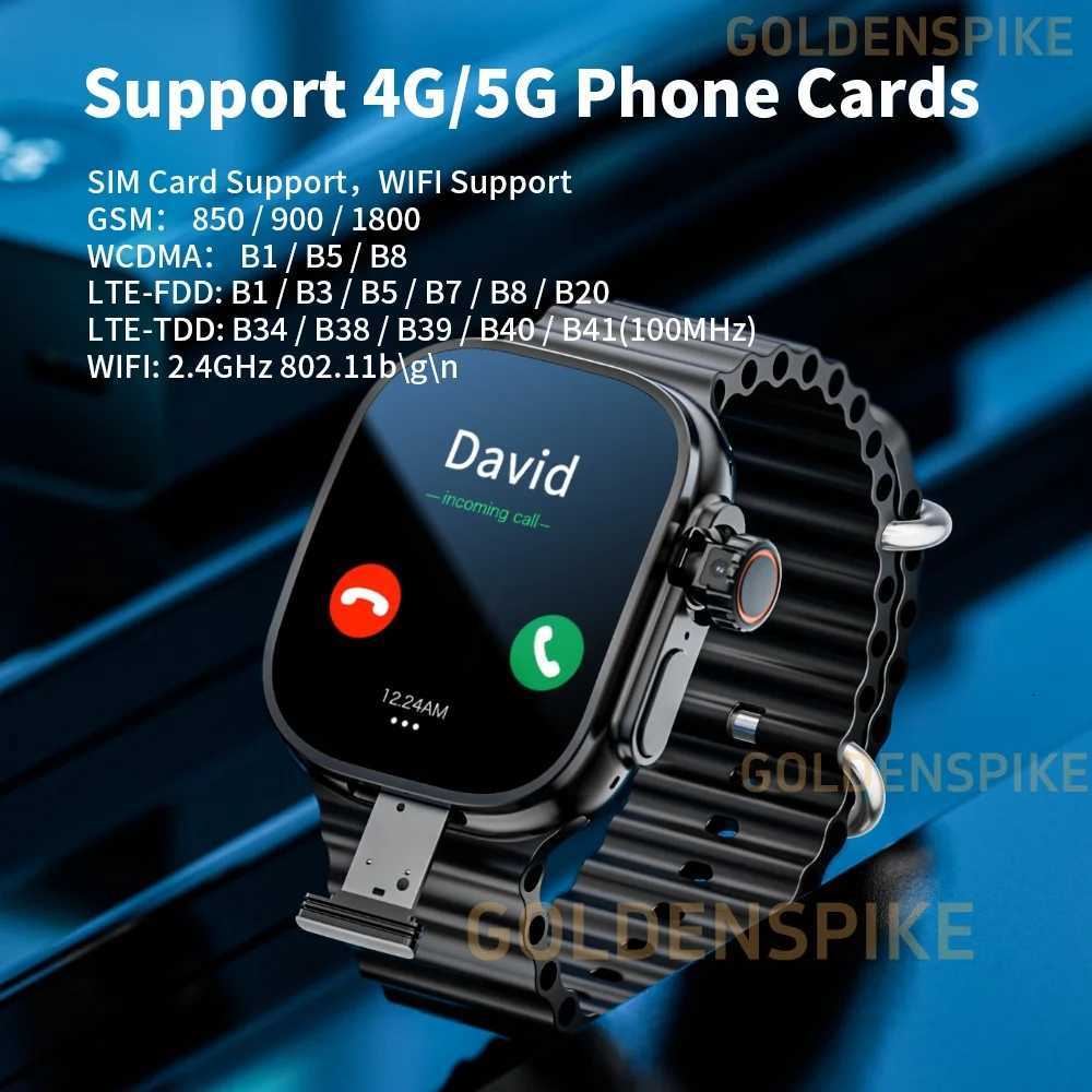 JC02 Pro 5G Smartwatch 229inch Amoled Curved Display S10 tra 3 Smart Watch With Rotary Camera GPS WIFI NFC Cpass Video Call C251203