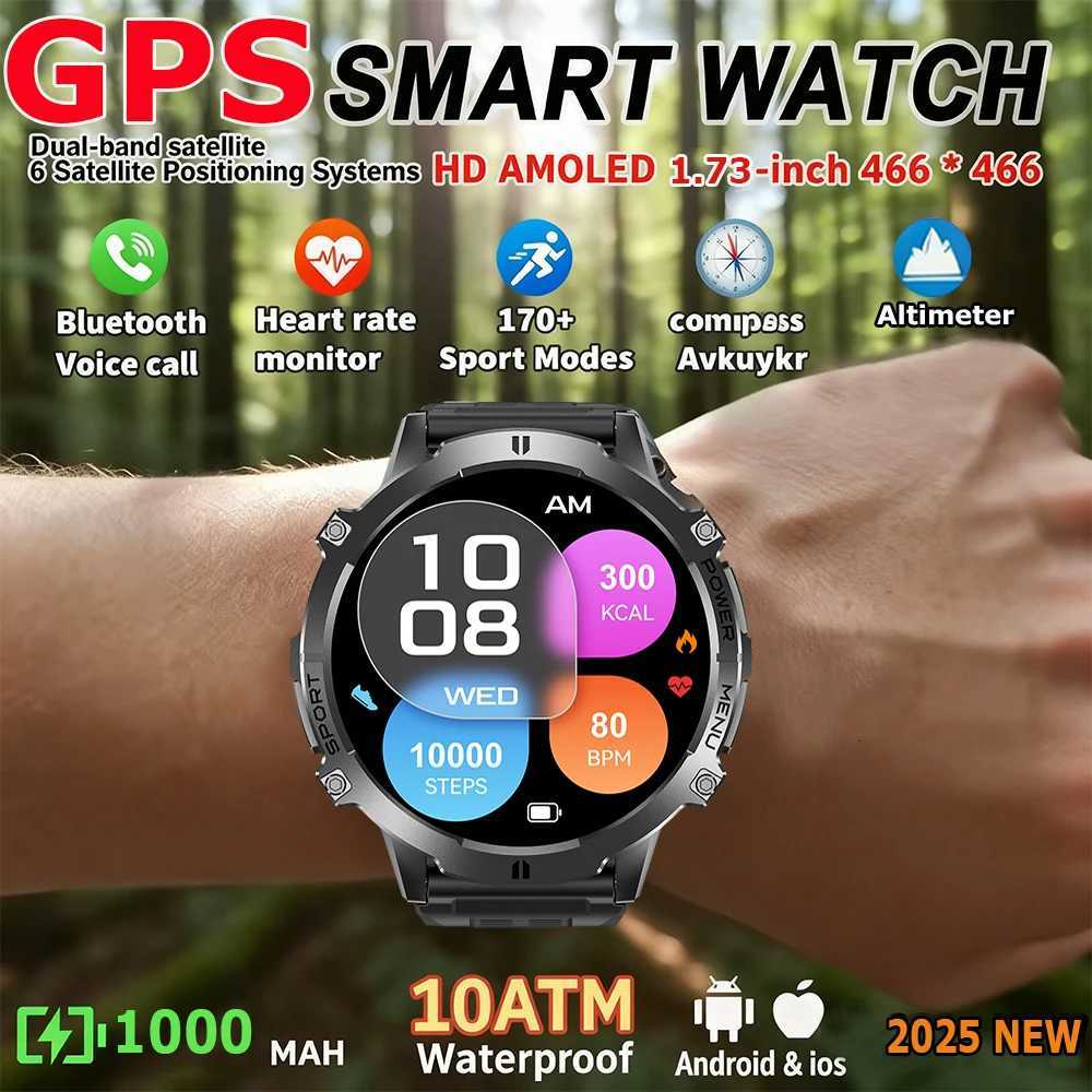 2025 NEW TANK X3 Smartwatch 173 AMOLED Sn 10ATMIP69K Durable 1000mAh Battery GPS Sports Fitness Track Smart Watch C251203