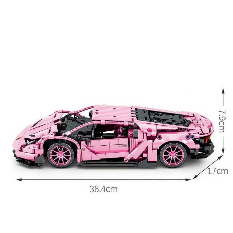 1296PCS Technical Lamborghinied Racing Car Building Block Model Sports Ci Vehicle Assemble Bricks Toy For Kids Adt Gif C251203