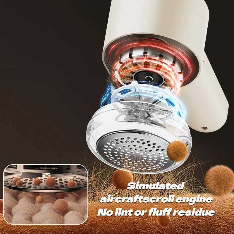 Lint Remover for Clothing Electric Pellet Fluff Remover Rechargeable Portable Fabric HairBall Shaver Removes Lint from Clothes M251203 - view 4