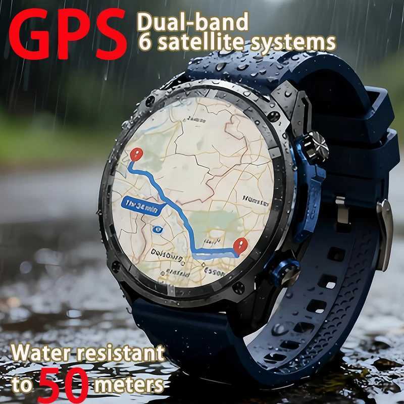 Sapphire GPS SmartWatch Offline Maps 4GB Mmory Video Player Military Sports Smart bracelet Men 50m Swimming Waterproof 2025 New C251203