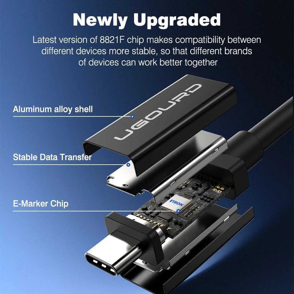 Thunderbolt 5 Cable Soft TPE 80Gbps Type-C USB4 V2 Coaxial Cable USB-C to C 240W 16K 8K for eGPU MINI SSD iPhone 16 Book C251203