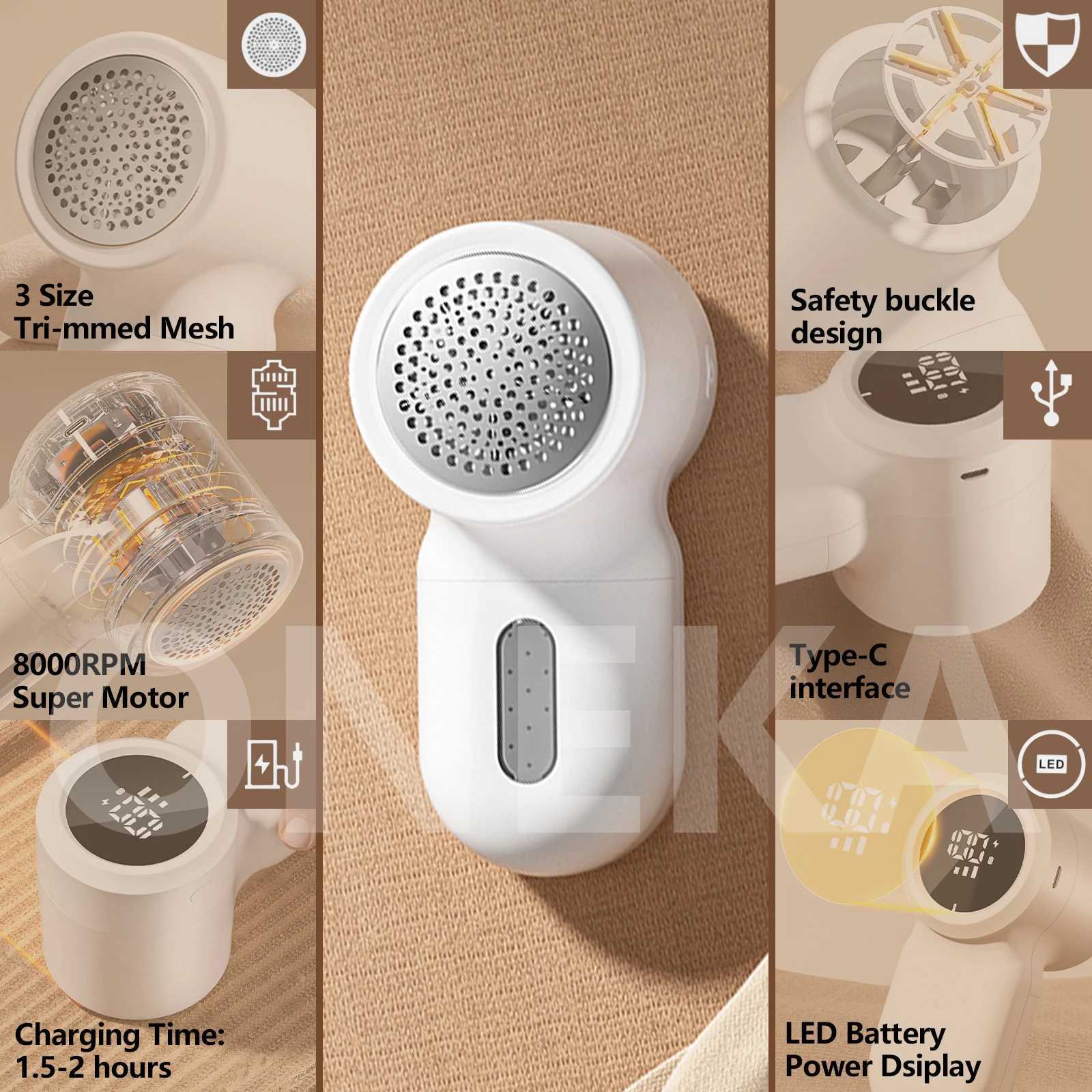 Rechargeable Fabric Shaver Household Lint Remover Clothing Suitable clothes furniture effective in removing lint fuzz fabricpill M251203 - view 7