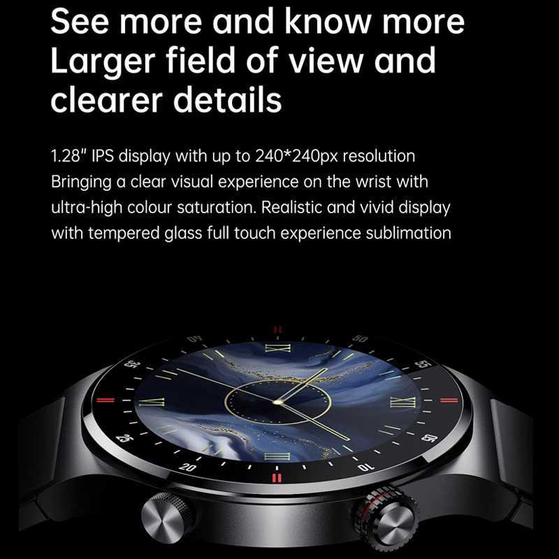 2025 New NFC Smart Watch Men AMOLED 390390 HD Sn GPS Sports Rate Call Business Man SmartWatch For Android C251203