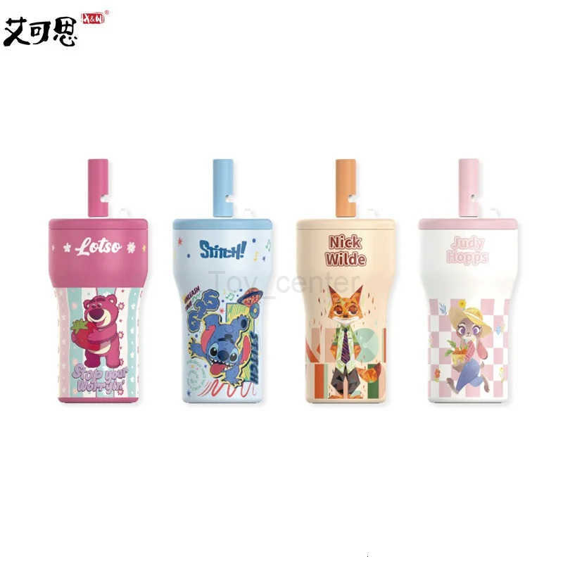 Disney Cartoon Stainless steel Thermos Cup 630ml Stitch Lotso Coffee Cup With Straw Large-Capacity Cute Water Cups Car Cup Gift H251203