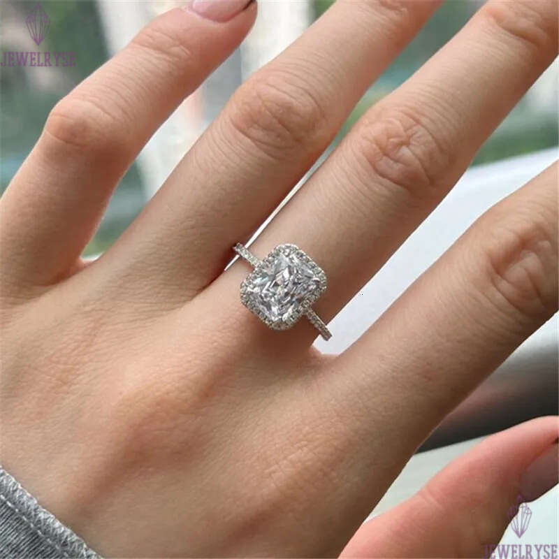 Luxury Fashion love designer Wedding Rings Classic Square 5A Cubic Zirconia ring for woman With Box Engagement Propose Diamond jewelry Friend Gift Siz