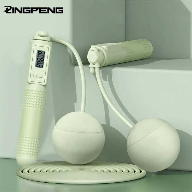 Dual Purpose Jump Rope Intelligent Counting Steel Wire Rope Sports Equipment Household Cordless Sports Load Jump Rope M260319