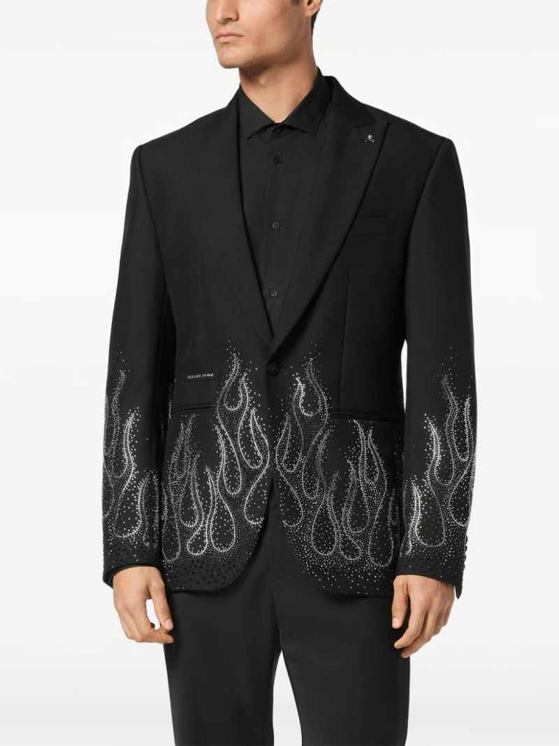Luxury Men Suits Slim Fit 2 Pieces Jacket Pants Crystal Wedding Groom Tuxedo Prom Party Dinner Customized Ropa Hombre