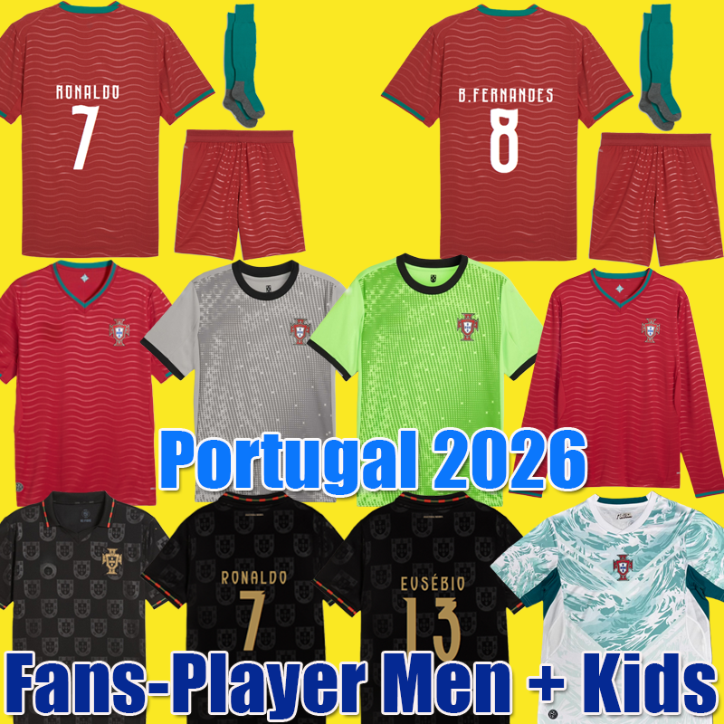 thailand soccer jerseys RUBEN Portugal 2024 2025 2026 Portuguese ronaldo football shirts 24 25 26 Men Kids kit sets tops