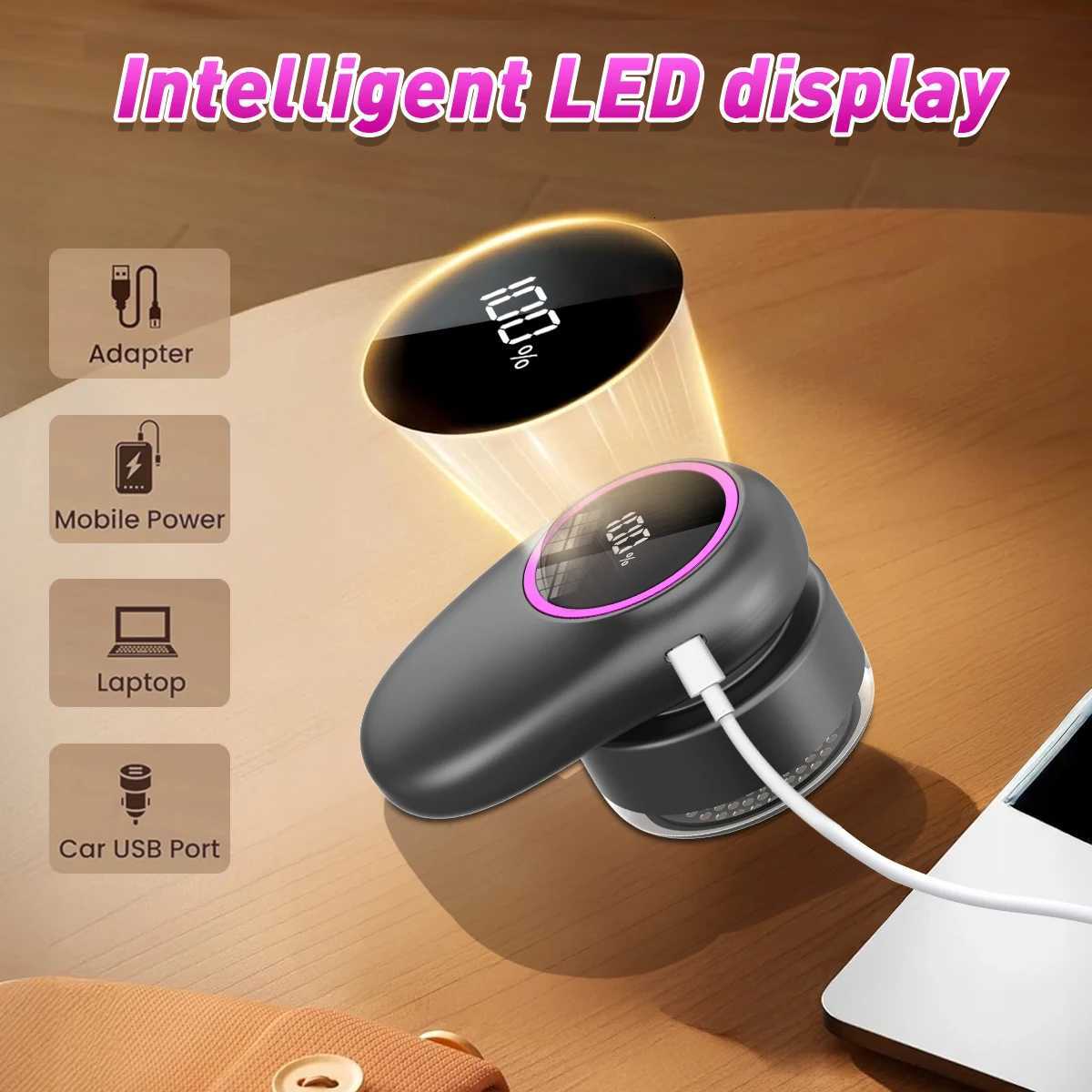 Hair Ball Trimmer with Digital Display9000RPM Electric Pellet Fluff Remover fuzz fabric Shaver Sweater Dropshipping M251203 - view 5