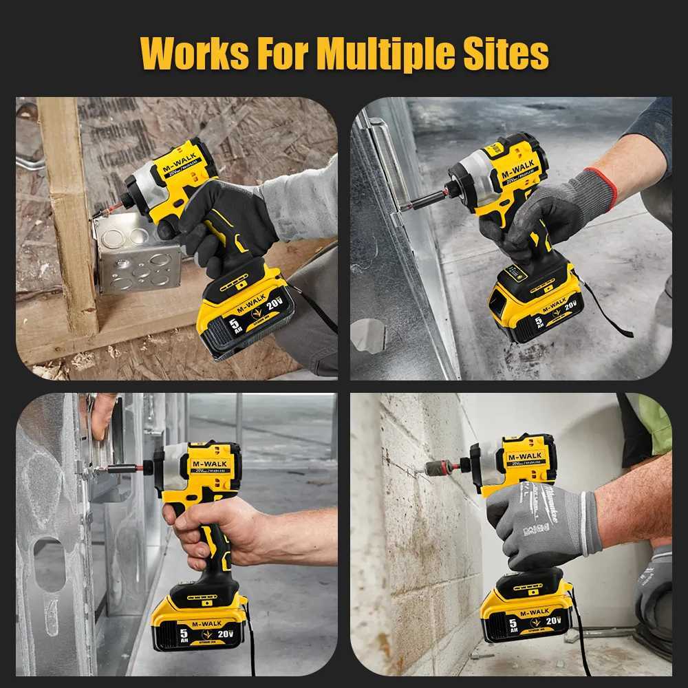 Impact Driver Electric Drill 20V Brushless Cordless 3250RPM screwdriver High Torque tools Power Tools For 20V Battery Pin X251203 - view 3