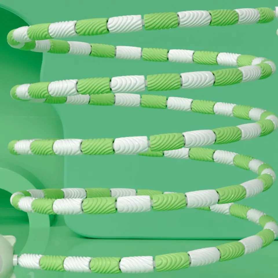 Bamboo Joint Soft Bead Skipping Rope 28m Anti-Skid Segmented Fitness Jump Rope Adjustable Professional Sports Rope Bodybuilding M260319