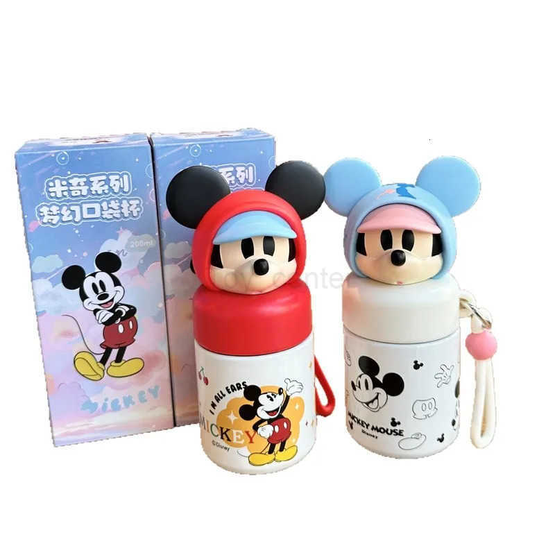 Disney Mickey Cartoon Personality High Color Value Thermos Creative Animation Peripheral Cartoon Portable Mini Water Cup Gift H251203