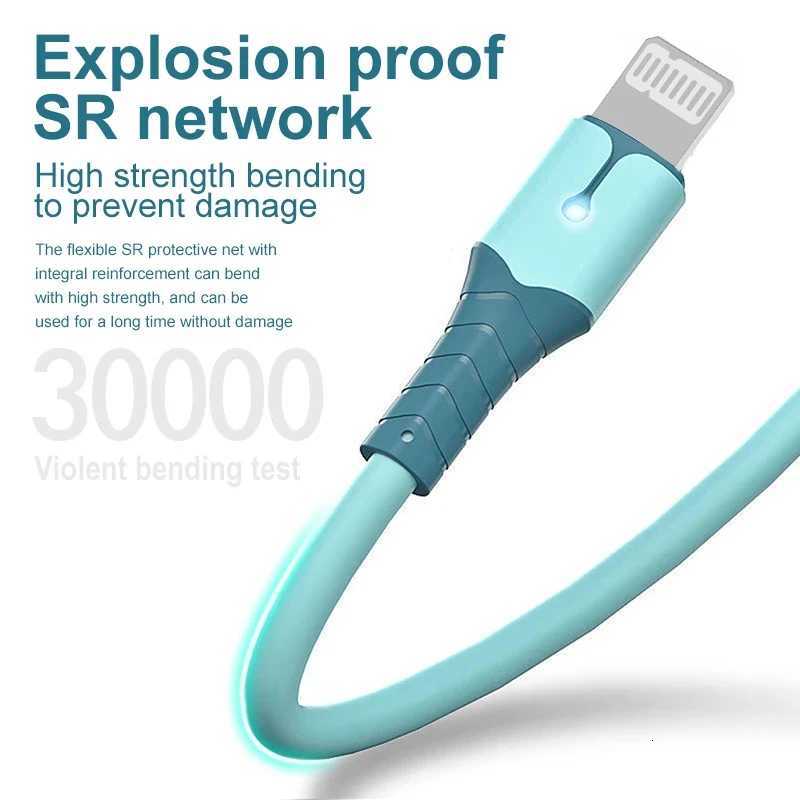 USB Cable for iPhone 14 13 12 11 Pro Max XS XR 6s 7 8 Plus iPad 3A Fast Charging Cable USB to ios Data Cable Quick Charger Wire C251203