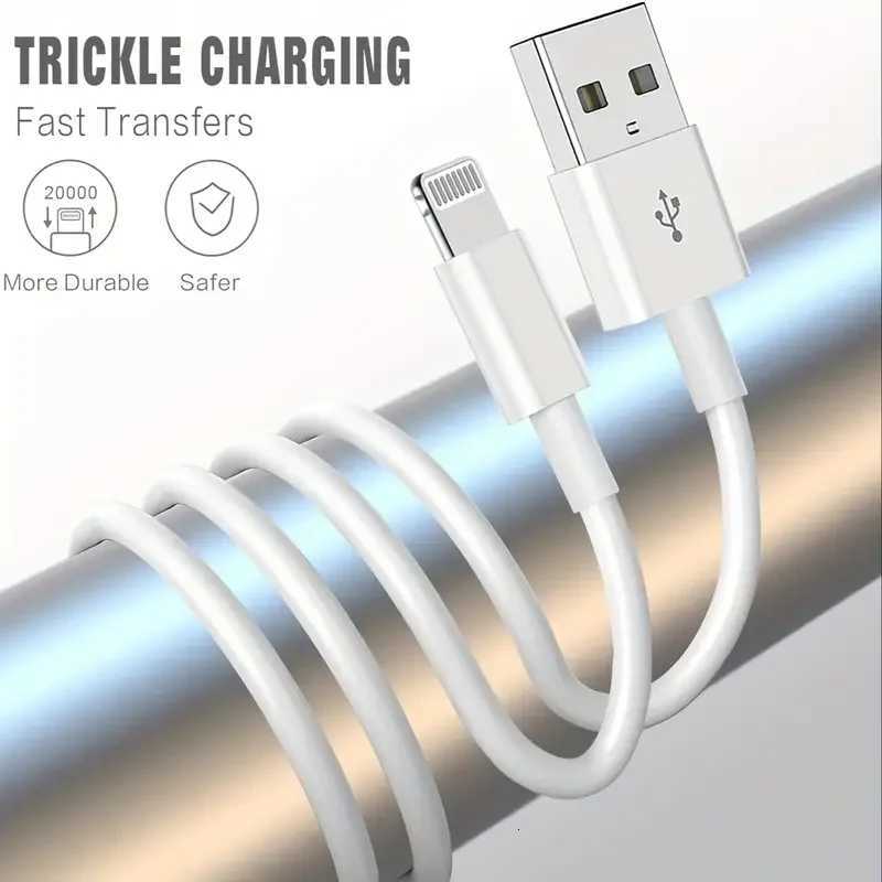 3PCS 5PCS MFi Certified USB to Lightning TPE Cable Fast Charging Cable sfor iPhone14 13 12 11Pro X 8 for iPad White 1M 2M C251203