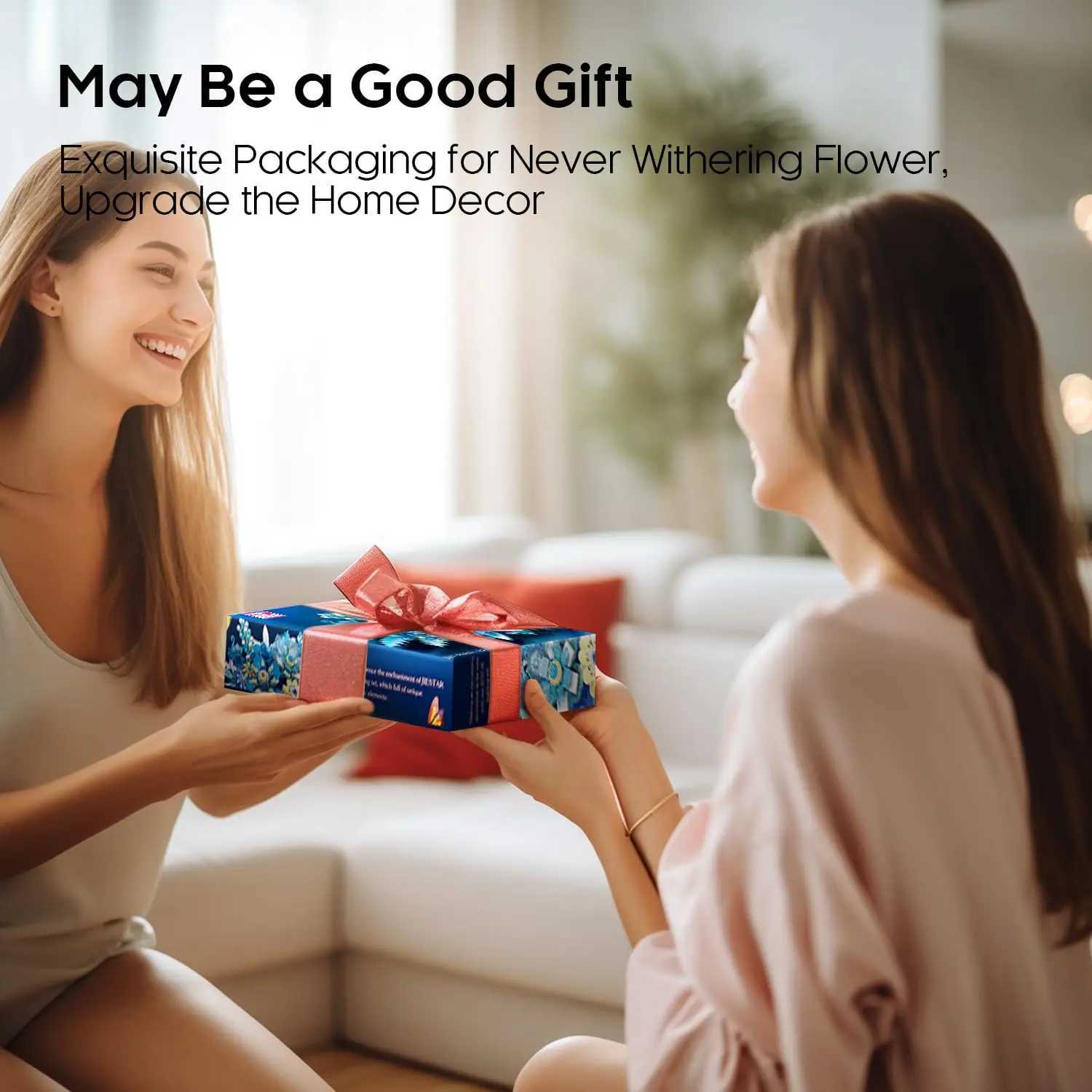 917PCS Preserved Flower Bouquet Building Blocks Fantasy Blue Flowers Assembly Model Bricks Toy Creative He Decor Children Gift C251203