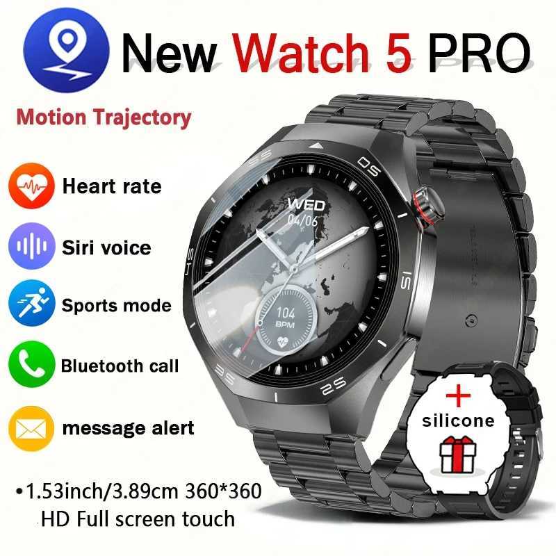 GT5 Pro GPS NFC Smart Watch Men 360360 AMOLED Sn rate Call IP67 Waterproof Man Smartwatch 2025 New C251203