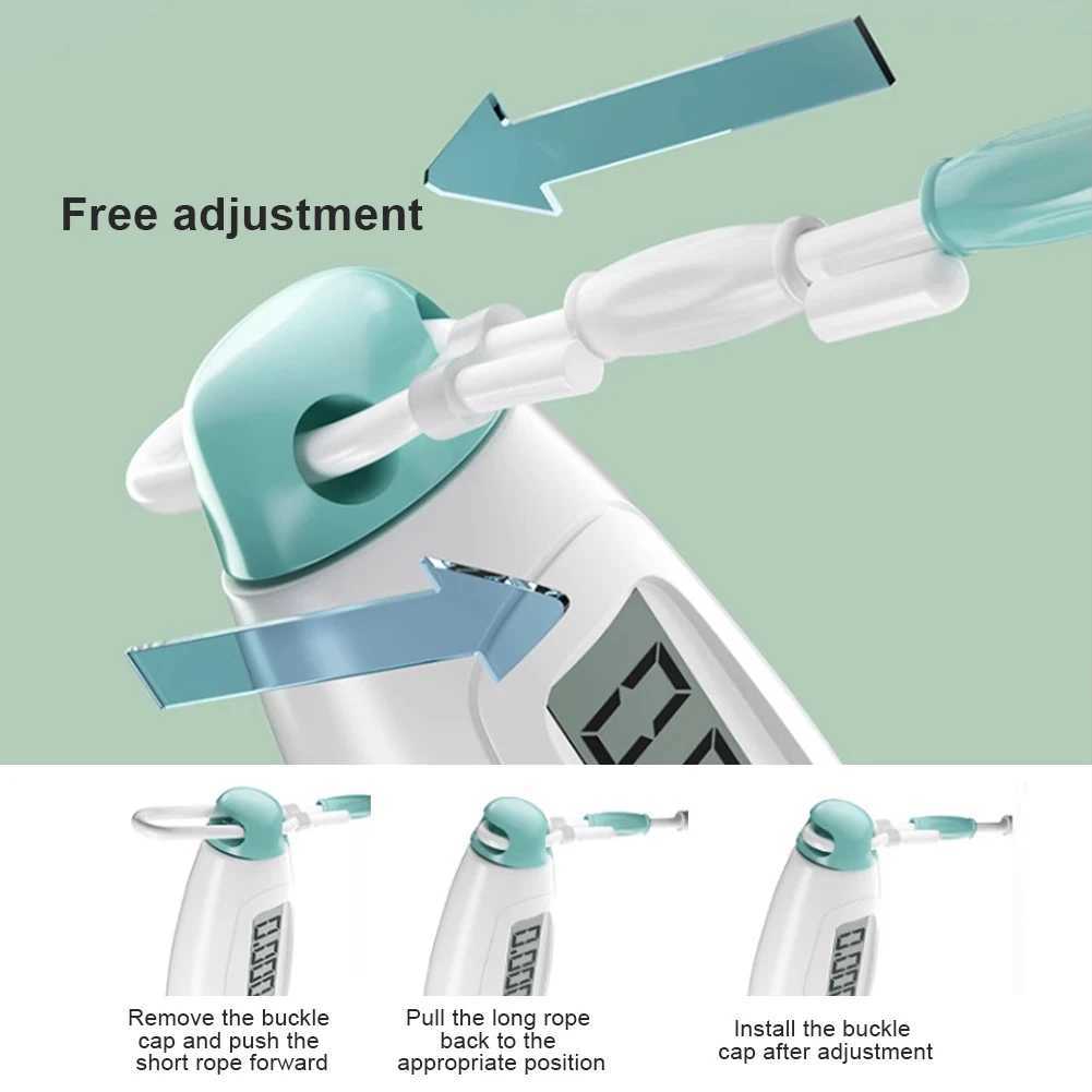 Beaded Jump Rope Skipping Rope Adjustable Length Plastic Segmented Jump Rope Soft Beaded Skipping Rope for Indoor Outdoor M260319