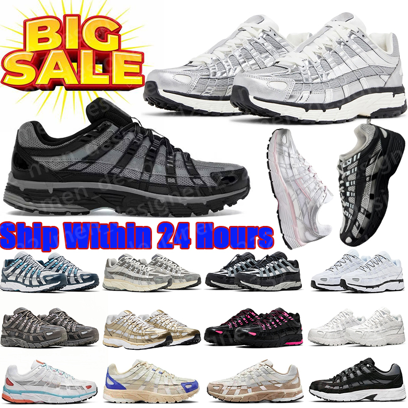 P6000 Mens Women Shoes Triple White Black Elemental Pink Cool Grey Smoke Metallic Silver Racer Blue Pink Flat Pewter Platinum Red Casual Trainers Sneakers
