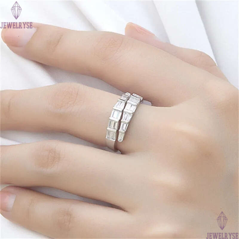 luxury diamond designer ring for wed party 925 sterling silver white 5A zirconia engagement wedding band rings fashion jewelry woman friend gift box s