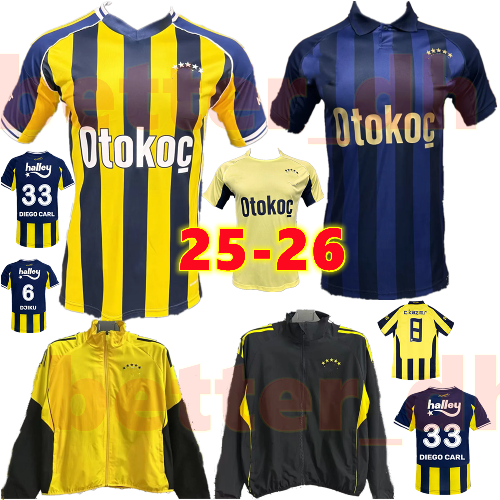 25 26 Fenerbahce Soccer Jerseys Retro 07 08 Y. EN-NESYRI A.TALISCA KAHVECi DJIKU R. BECAO SOYUNCU DJIKU SZYMANSKI FRED 2025 Fenerbahce Football Shirts Men Uniforms kid