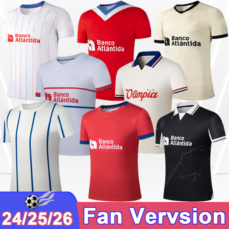 24 26 Honduras Olimpia Mens Soccer Jersey PINTO C. PINEDA BENGTSON Home White Away 3rd Training Wear Football Shirts Short Sleeve Uniforms