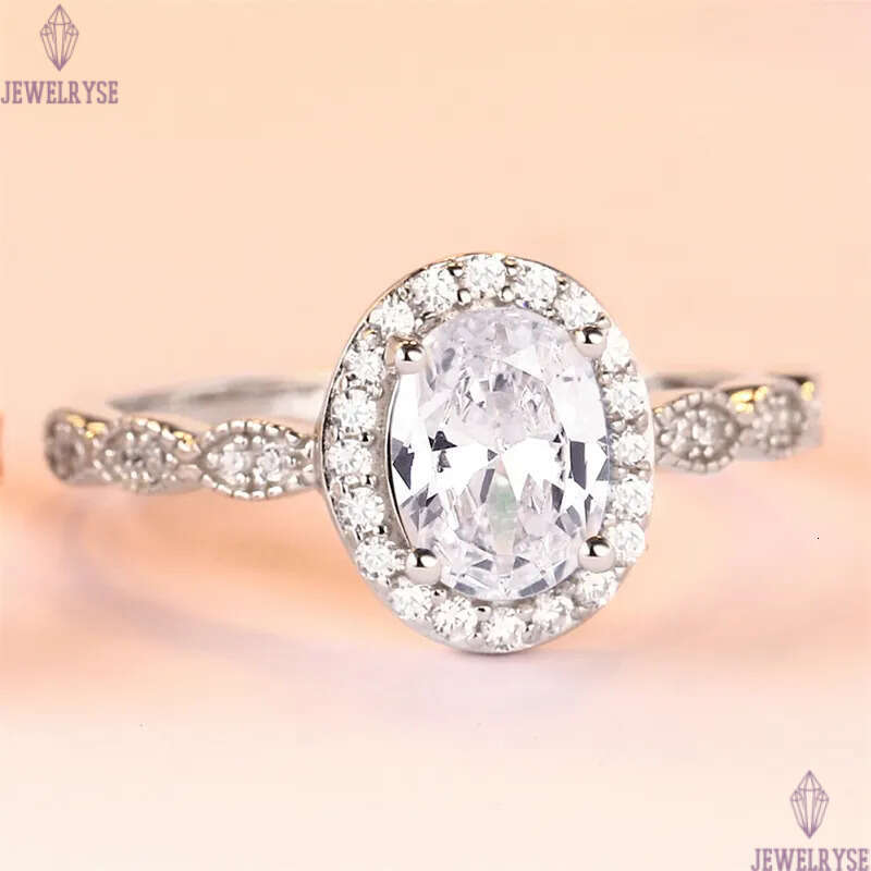 1.5ct diamond 2pc/set stacking ring designer for woman wed luxury 925 sterling silver 5A zirconia engagement wedding rose gold rings jewelry women gif