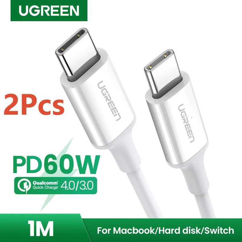 UGREEN 2 Pack USB C to USB Type C Cable 60W for Book iPad Pro USB Type C Charging Cable 3A Quick Charge 40 USB C C251203